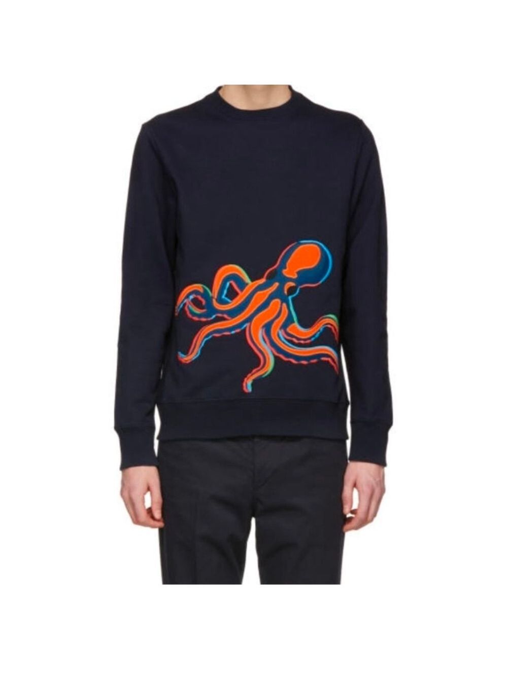 PS by Paul Smith Navy Octopus Sweatshirt Size XL